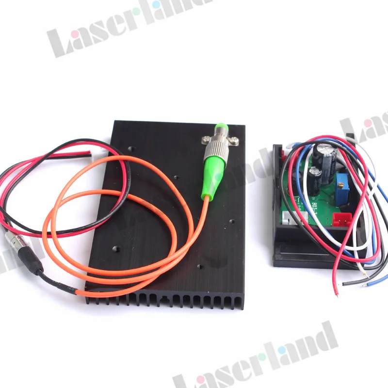 

658nm 20mw pigtail 62.5/125um FC/APC Red Fiber Laser Module 12VDC UPS 1m Jumper