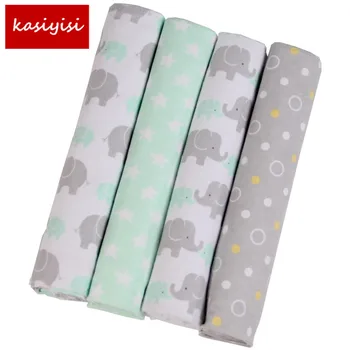 

4 pcs/lot gift Newborn 100% cotton baby blanket infant aden anais muslin swaddle cobertor toddler atrq0013