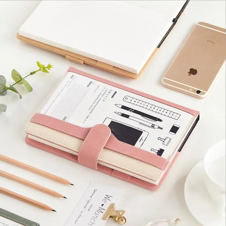 

2019 New A5 PU Leather Business Notebook Diary Weekly Monthly Planner To Do It Memo Notepad Office Stationery Birthday Gift