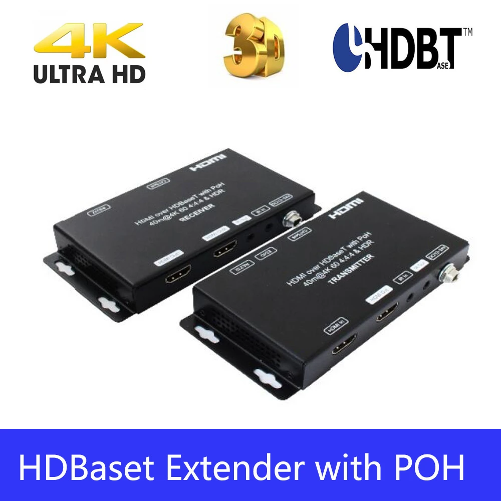 Puzhijie Hdbaset Extender Hdmi 2 0 Extender Kit Hdmi To Hdmi Supports 18gbps Hdr 4k 60hz 4 4 4 Up To 40m And Loop Hdmi Output Hdmi Cables Aliexpress