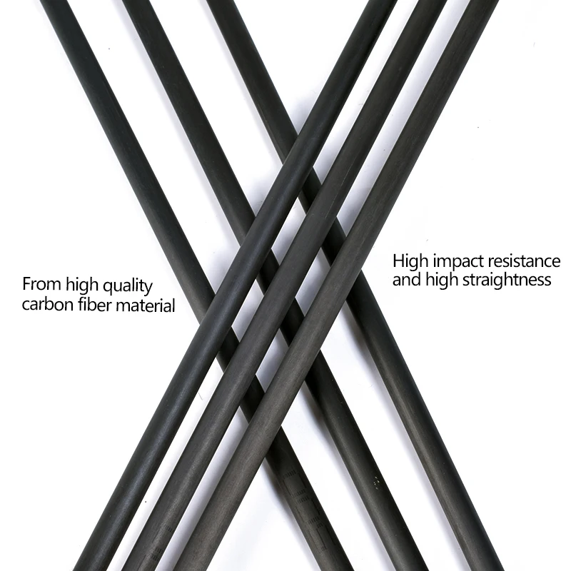 6PCS-Pure-Carbon-Arrow-Length-31-5-Inches-Spine-500-Dark-Green-Turkish-Feather-Recurve-Bow (4)