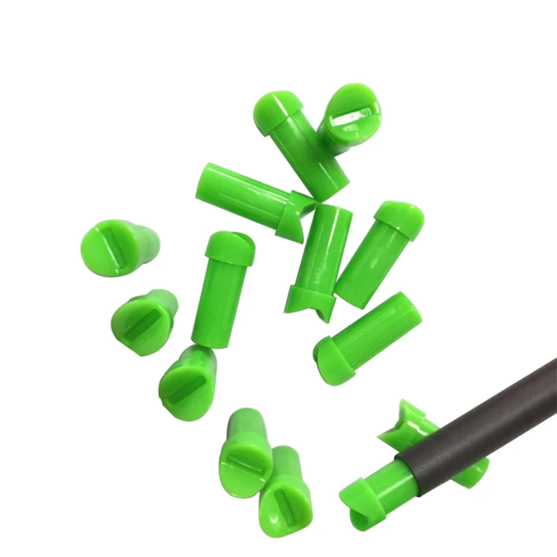 120pcs ID7.6mm OD8.8mm Half moon Nocks Cross Bow Arrow Accessories Archery Black Hunting Tails