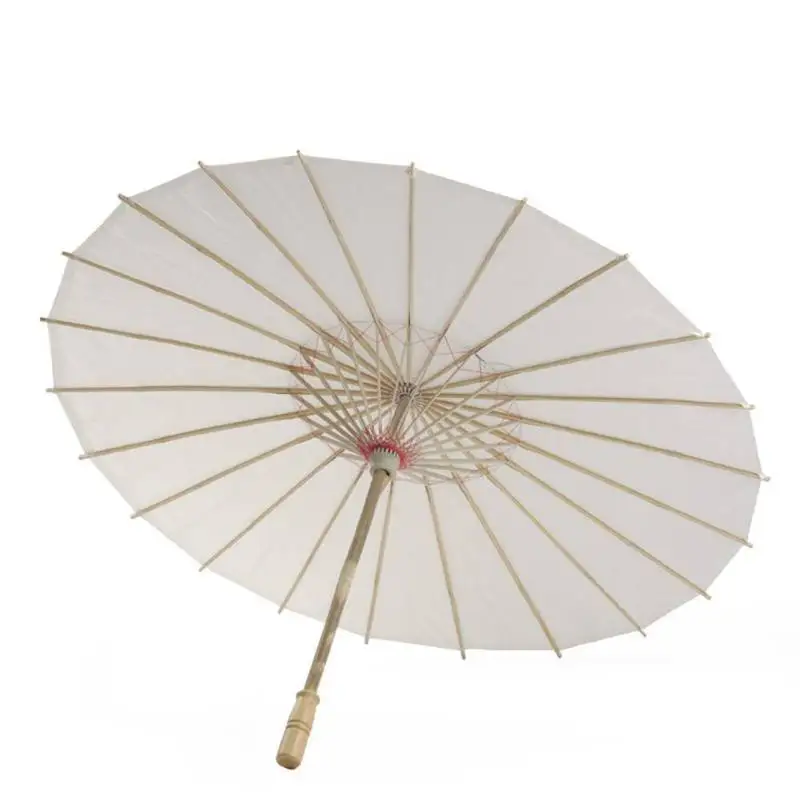 

Chinese Style Blank Oil Paper Umbrella for Children DIY Project Home Decor Accessories Art Painted Decorative Long Handle Diy