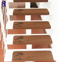 SunnyRain 13 шт лестничные коврики лестничные ступени коврик нескользящий Лестничный Шаг ковер 55x22 см