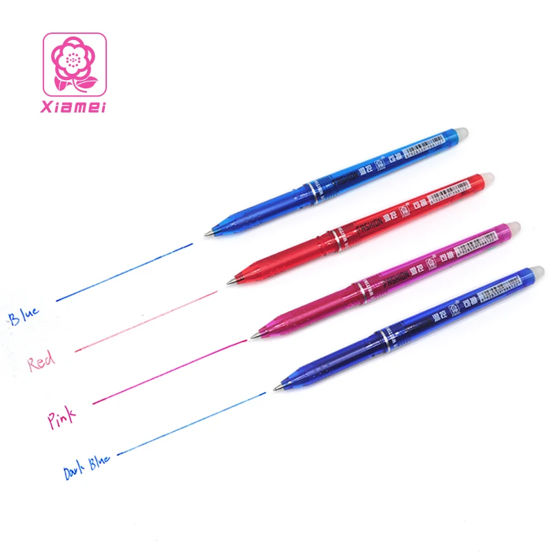 

Xiamei Stationery 1 Pcs 0.5mm Gel Ink Pen Plastic 8 Colors Chancery Pen Student Erasable Gel Pen Writing Neutral Pen