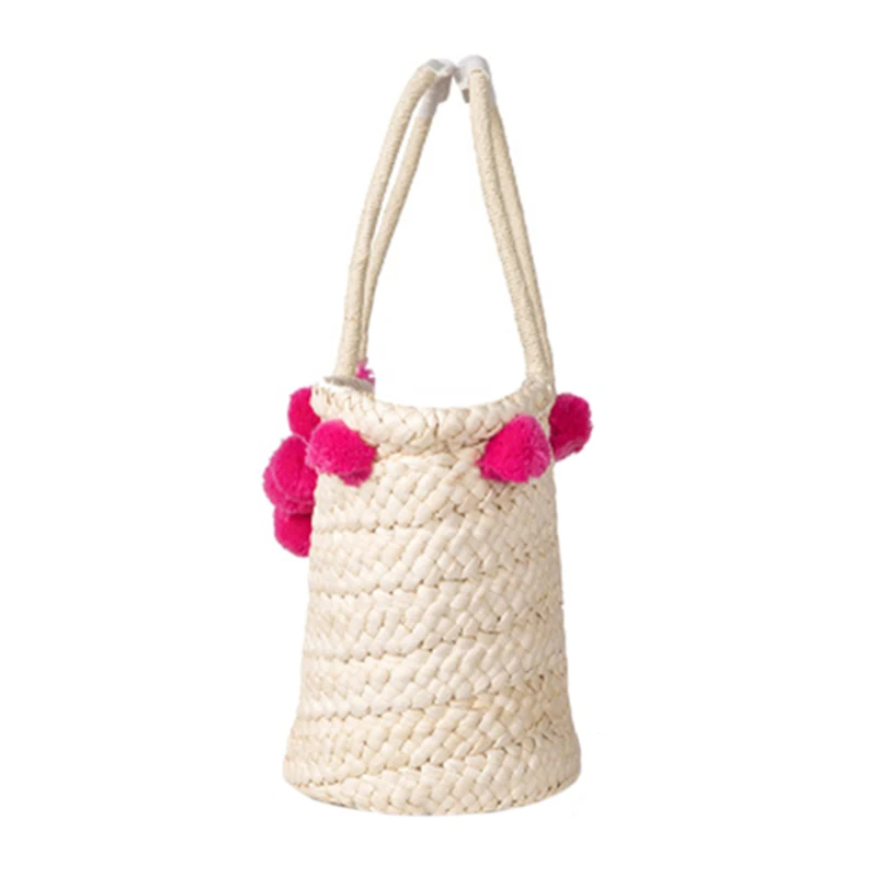 Women Handbags Straw Beach Bag Fashion Knitting Big Capacity Summer Hand Bag Luxury Designer Casual Bucket Shoulder Bags SS0287 (4)
