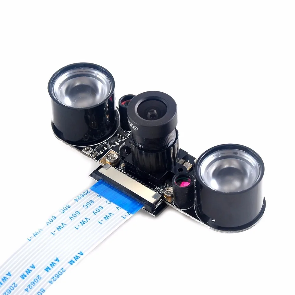 

Raspberry Pi 3 B+ Model B+ / 3 / 2 5MP Camera Raspberry Pi Camera Focal Adjustable Night Camera With 2 IR light + FCC Cables