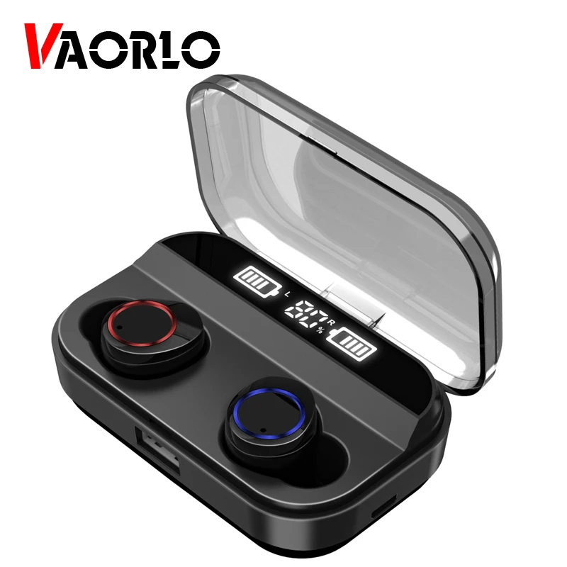 X11 TWS Earphones Bluetooth 5.0 Wireless Headphones Touch Control Wireless Charge Earbuds 3500mAh Power Bank Smart LED Display