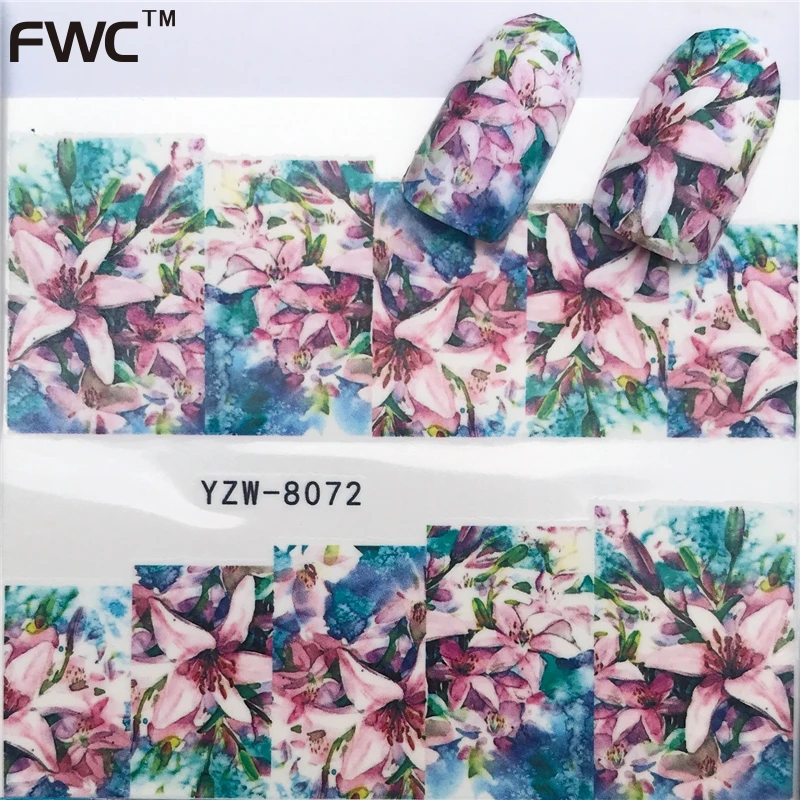 

ZKO 1 Sheet Cute Cat Pattern Nail Art Foil Transfer Decals Water Transfers Stickers 3D Nail Decoration Manicure Tools