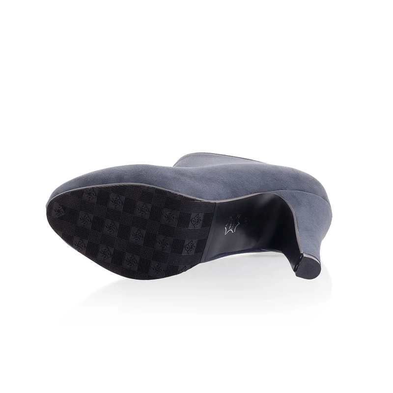 Noir D'équitation De Bleu Confortable Zipper Black Chainingyee Femmes blue Bottes Décontracté Talons apricot Cheville Style Bout Abricot Rond Mode Haute DIYWEH29