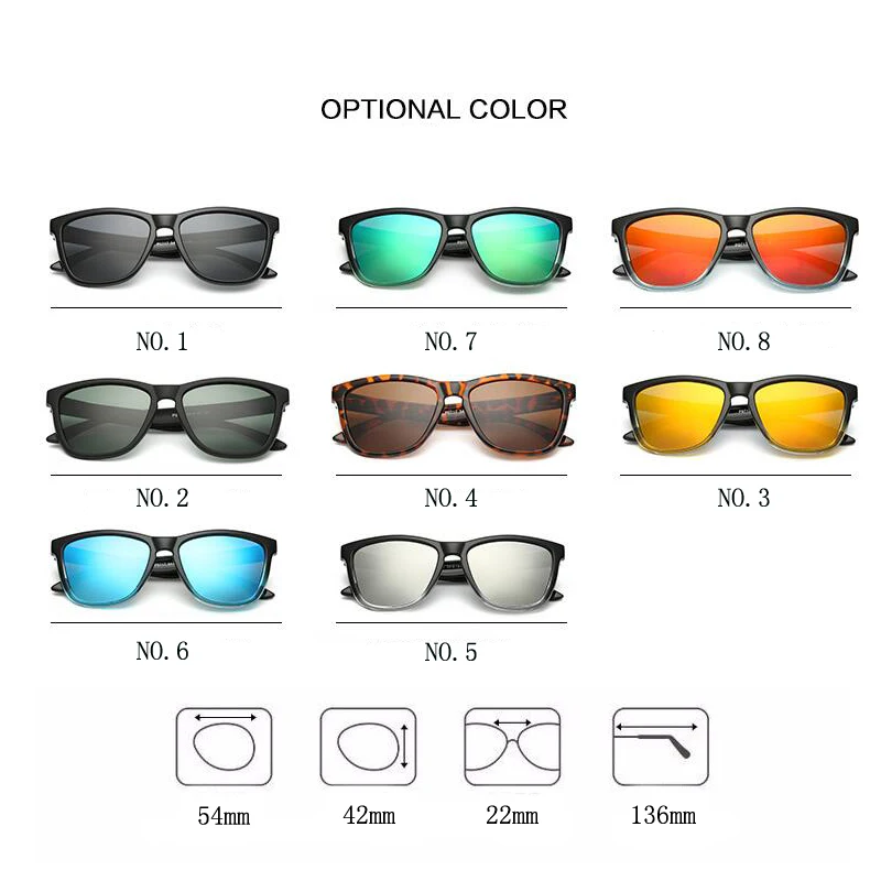 Dokly New Real Polaroized Sunglasses Men and Women Polarized Eyewear Square Sun Glasses Eyewear Oculos De Sol UV400 big sunglasses