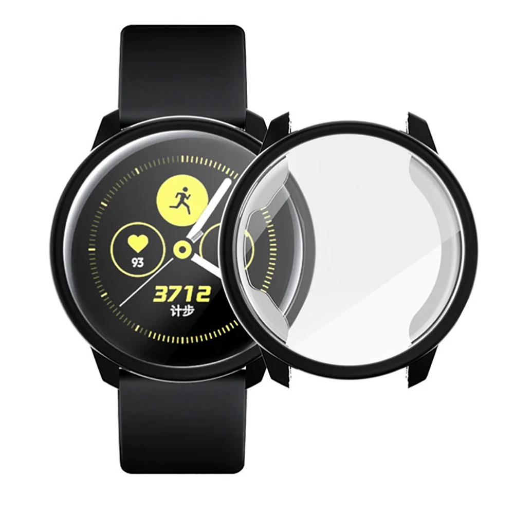 Чехол для часов samsung galaxy Watch active case Аксессуары для бампера протектор полное покрытие силиконовый защитный чехол для экрана