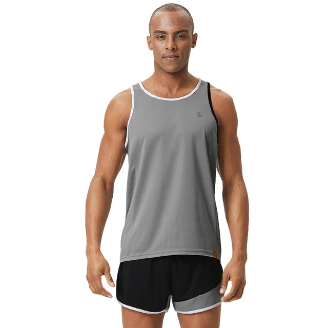 2pcs Men Sport Suits Marathon Vest+Shorts Quick Dry Vests Racing