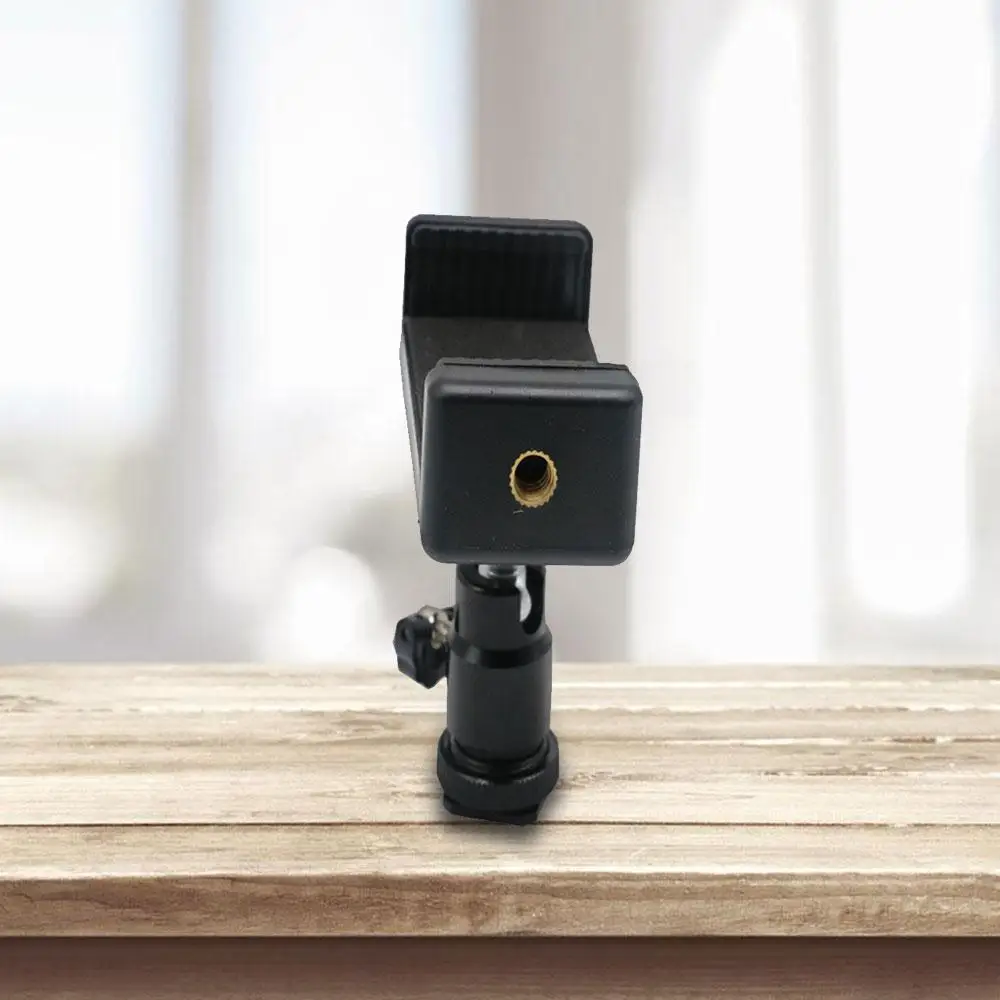 Черный зажим Крепление 1/4 кронштейн для смартфона 360 градусов SLR камеры iPhone HUAWEI