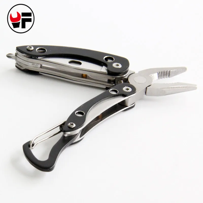 Mini Folding Plier Portable EDC Emergency Outdoor Hand Tools Screwdriver Knife Pliers Saw Survival Keychain Multifunction DAH021 (10)