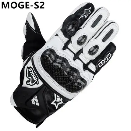 3 Color Available Real Superior Men M L XL XXl Breathable Carbon Fiber Leather Motorcycle Gloves
