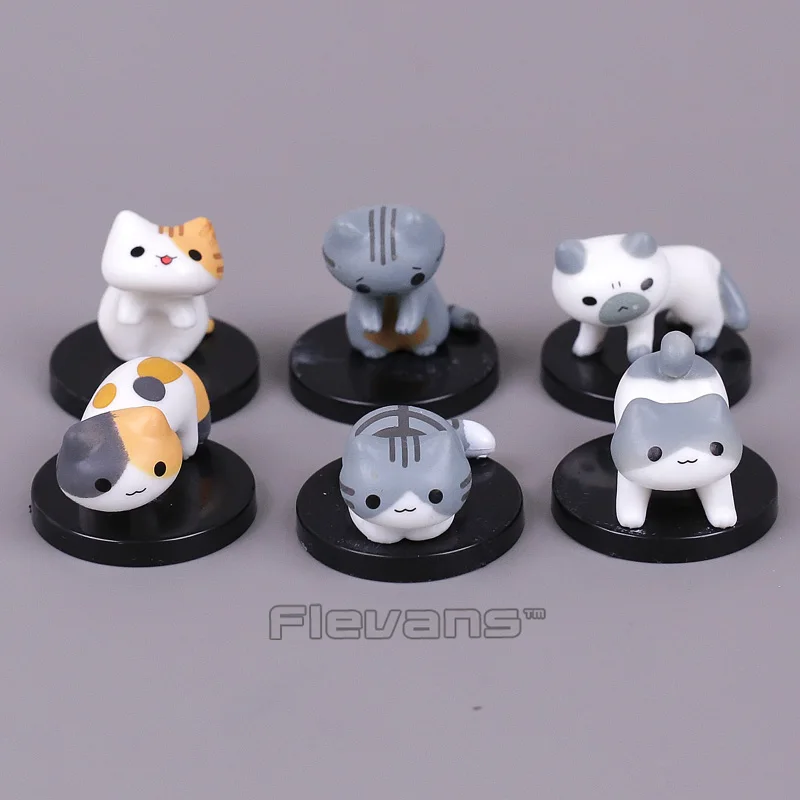 Cartoon Cute Neko Atsume Cats Mini PVC Figures Toys Kids Girls Gifts