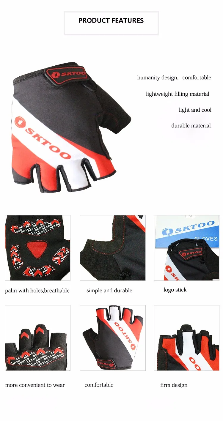 Синий и красный цвета, мужские и женские велосипедные перчатки для велоспорта, 3D гелевые, противоударные, с половиной пальцев, mtb, велосипедные перчатки