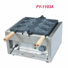 1 шт. FY-1103A 110 В/220 В электрическая тарелка 3 рыбы Taiyaki машина Snapper машина с рецептом рыбы вафельница