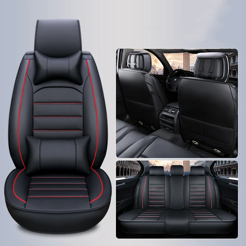 WLMWL Universal Leather Car seat cover for Mazda all models mazda 3 5 6