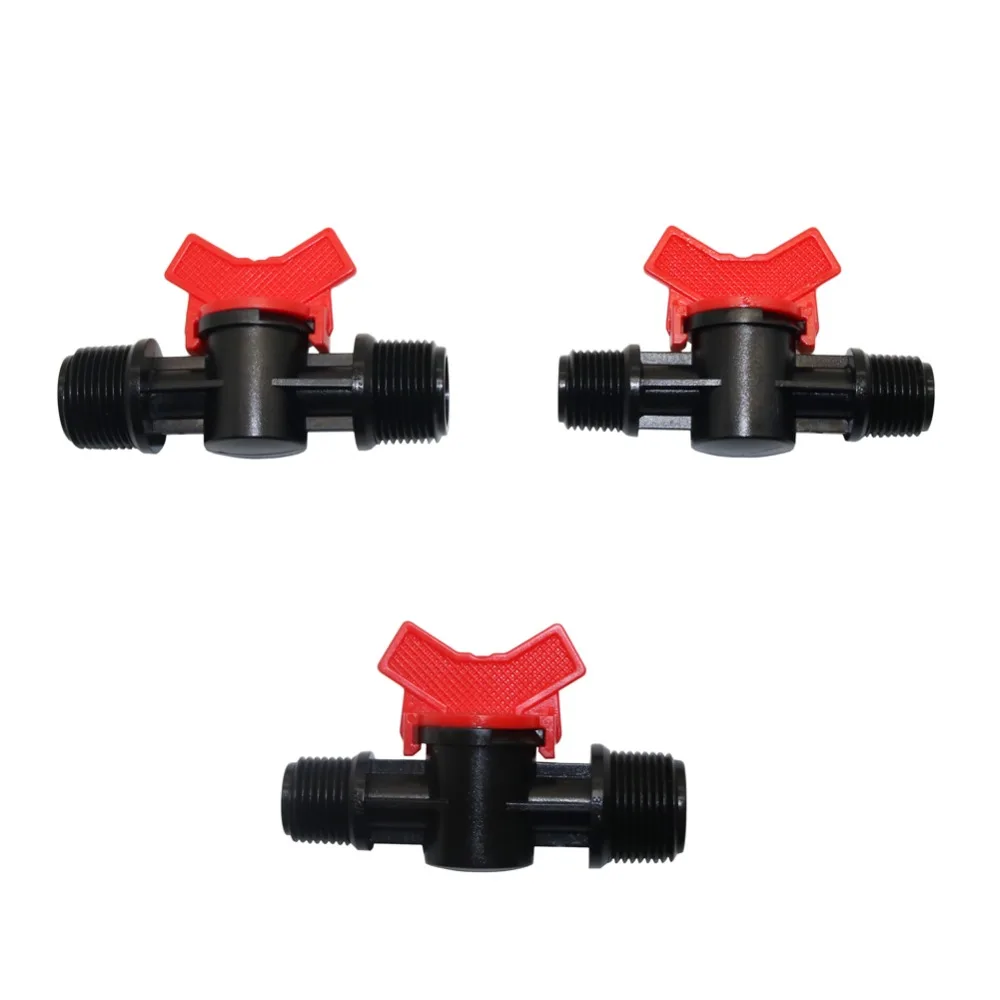 

1/2", 3/4" Male thread Valve Coupling Pipe Irrigation Water Hose Switch PVC Pipe Valve Gardening Tools and Equipment 2 Pcs