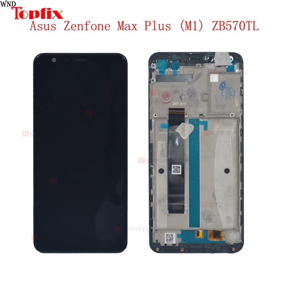 ЖК-дисплей 5 7 дюйма для Asus Zenfone Max Plus M1 ZB570TL X018DC сенсорный экран дигитайзер с рамкой