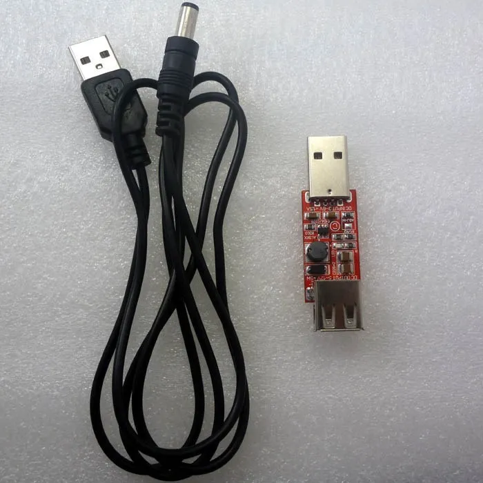 CE036 DC 5V TO 12V USB to DC 5.5*2.1mm Cable DC-DC Boost Conerter