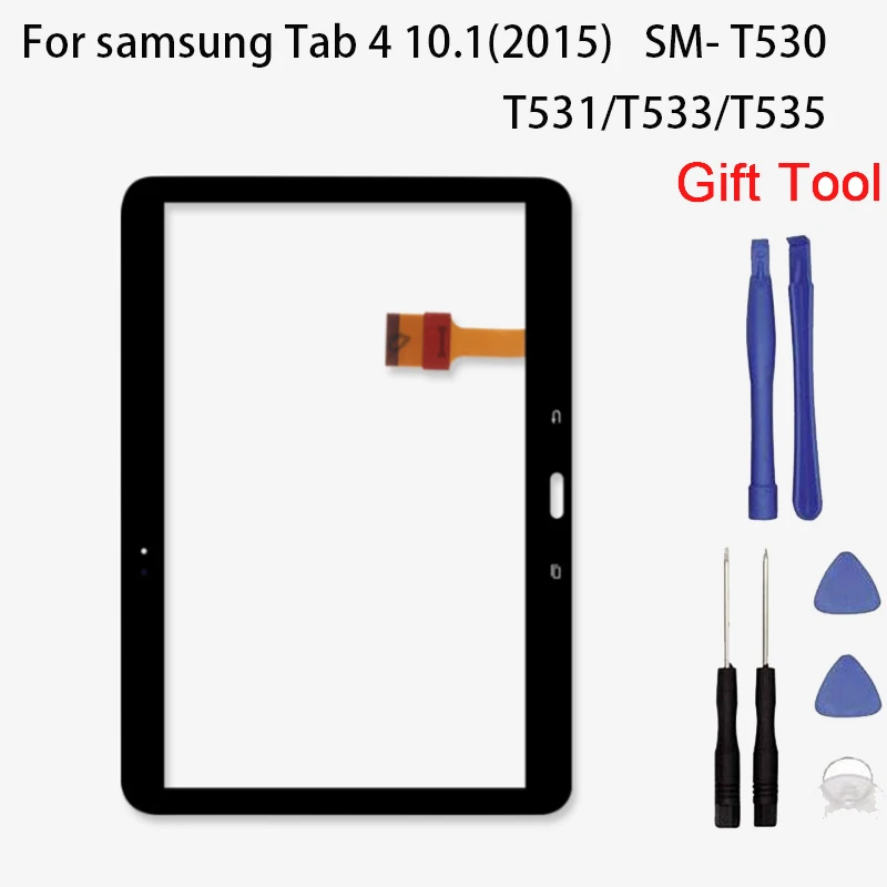 Для Samsung Tab 4 10 1 Sm T530 T531 T535 сенсорный экран стекло дигитайзер Передняя Сенсорная