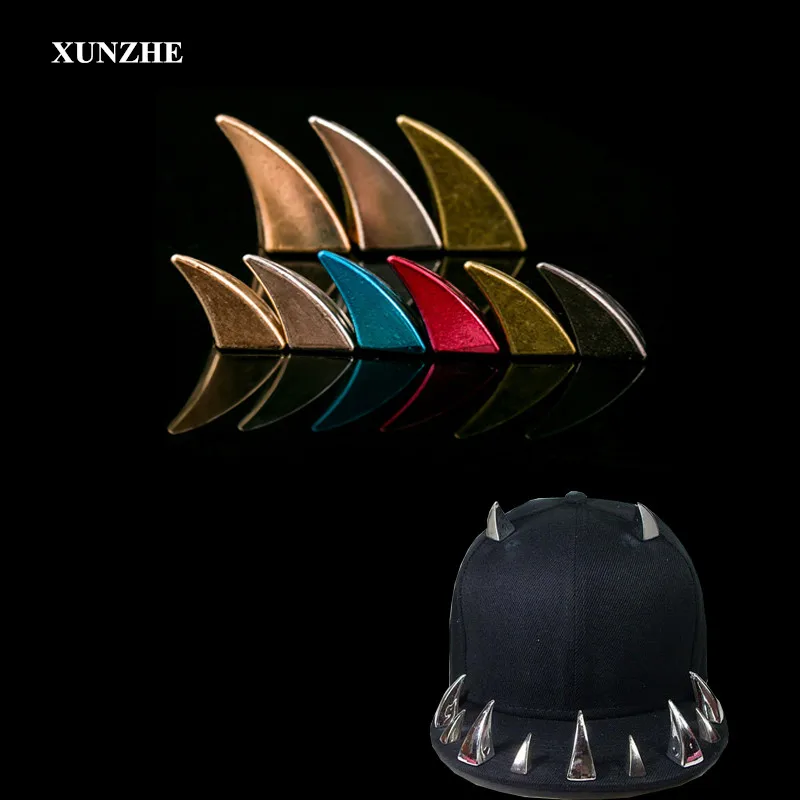 XUNZHE 10 шт./лот Ox horn дизайнерская форма заклепка гвоздик в стиле панк рок
