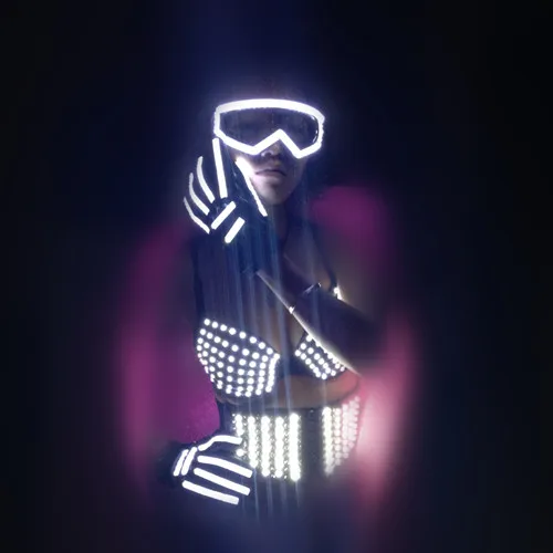 

2016 sexy women stage costume for singers female singer dj ds electronic laser LED luminous dance performances props costumes