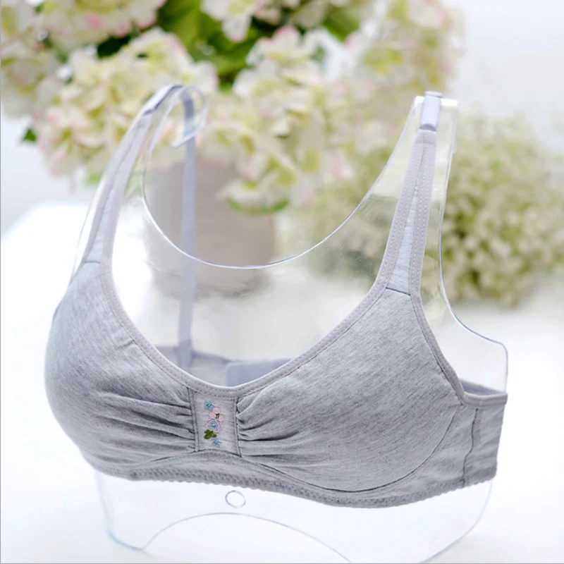 

Teenage Girls Underwear Children's Training Bras for Child Young Girl Tank Tops Solid Soft Cotton thin small Bra 12~18 Year Old