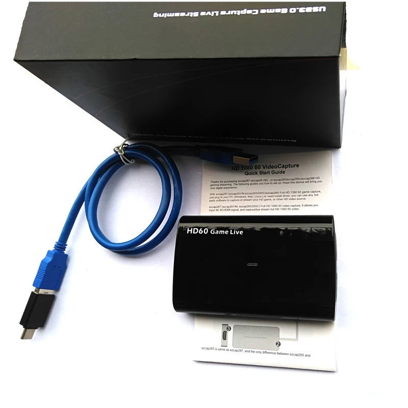 Jogo de Captura de Vídeo Transmitido ao Vivo Fluxo de Registro Converter até 1080 Hdmi para Usb3.0 Uvc com Entrada de Microfone Grabber p 60fps - Image 5