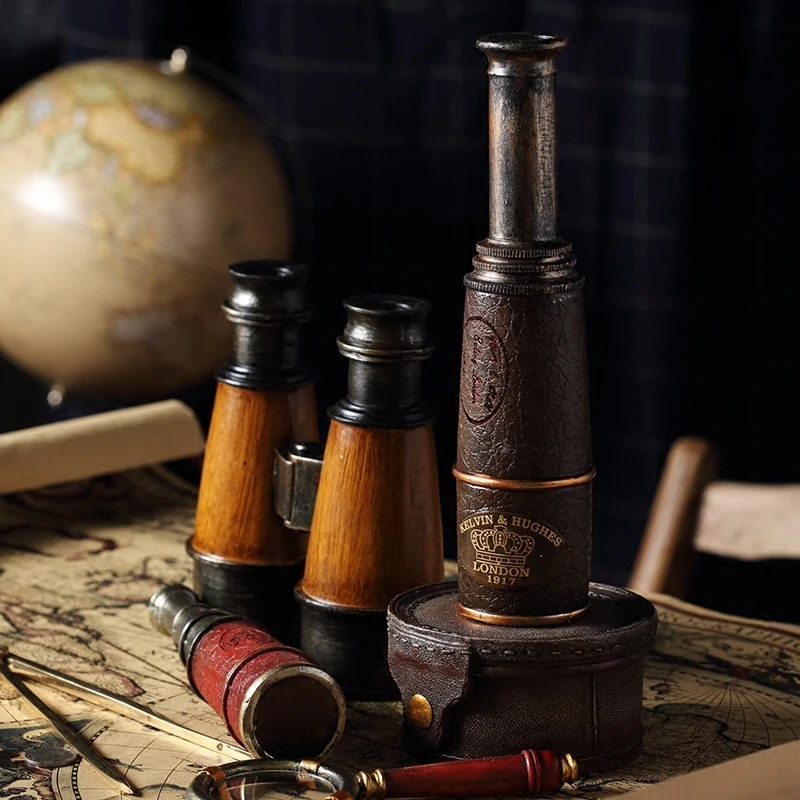 Retro Decorative Telescope Bar Coffee Shop Vintage Home