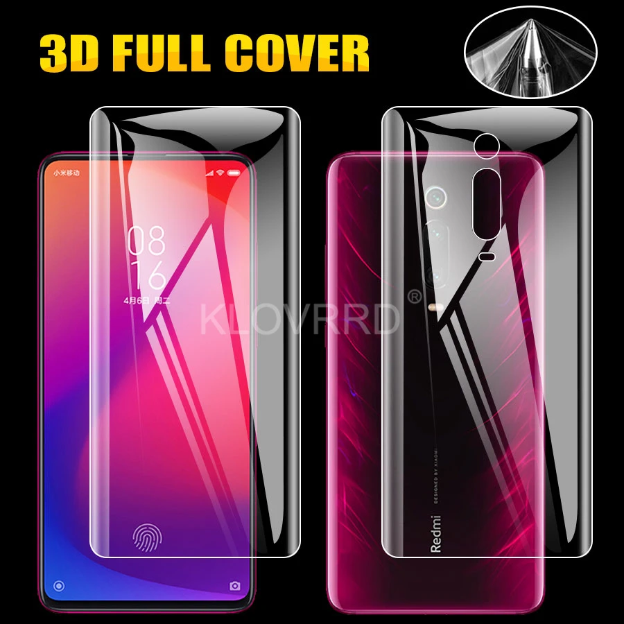 

Front + Back Soft Film For Xiaomi Mi Redmi K20 Note 7 5 6 Pro 6A 5A S2 Y2 Screen Full Cover Protector Silicone Hydrogel Sticker