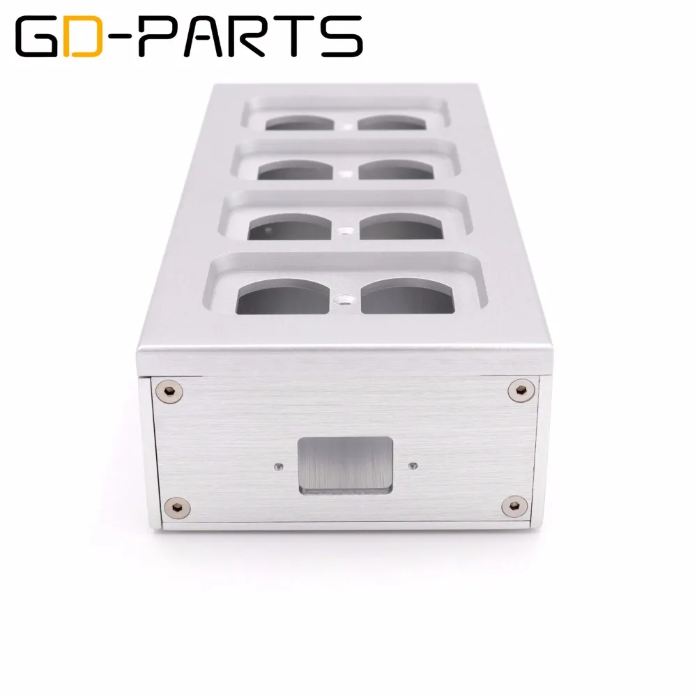 GD-PARTS 8 отверстий полностью алюминиевая электрическая розетка шасси США розетка питания розетка корпус Коробка Чехол Hifi аудио DIY 1 шт