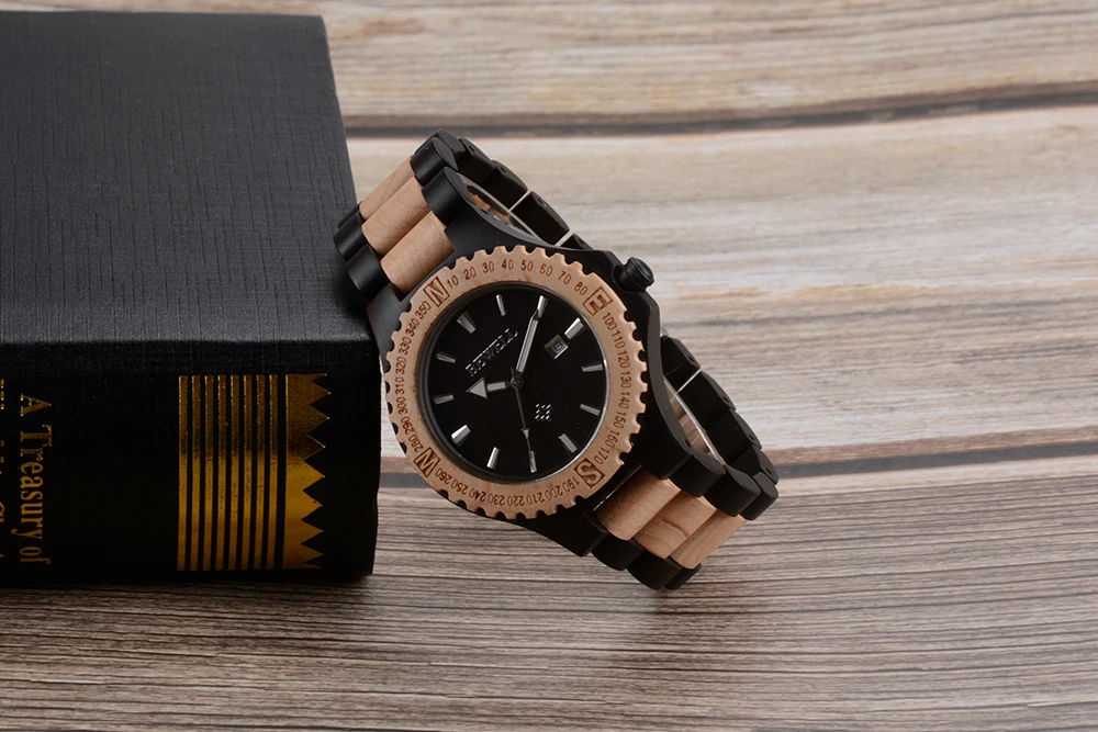 BEWELL WOODEN WATCH