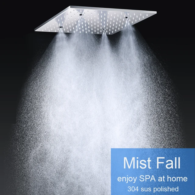 400 x 400 MM Square Large Rain Spa Shower Head 304 Stainless Steel
