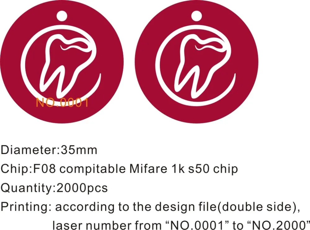 2000 шт. Пользовательские печати Карточка Эпоксидной смолы с FM1108 Compitable MF 1 К s50 чип