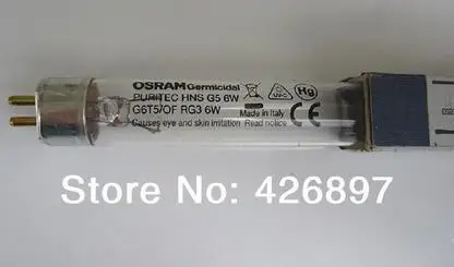 

OSRAM HNS G5 6W UVC disinfection lamp G6T5 / OF RG3 6W UV tube