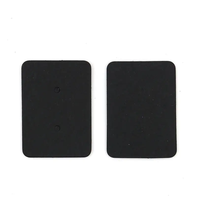 

100 PCs/Pack Paper Label Tags Garment Clothing Price Tag Jewelry Earrings Display Card Rectangle Black 35mm(1 3/8") x 25mm(1")