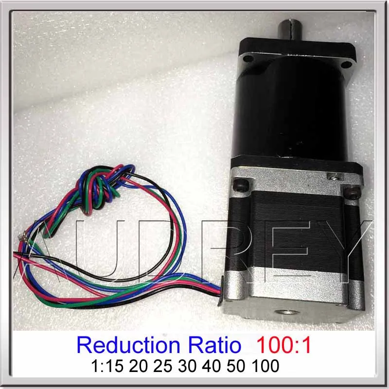 

57BYG stepper motor L41mm Planetary Reduction ratio 1:100 planetary reducer stepper motor Planetary gearbox speed reducer motor