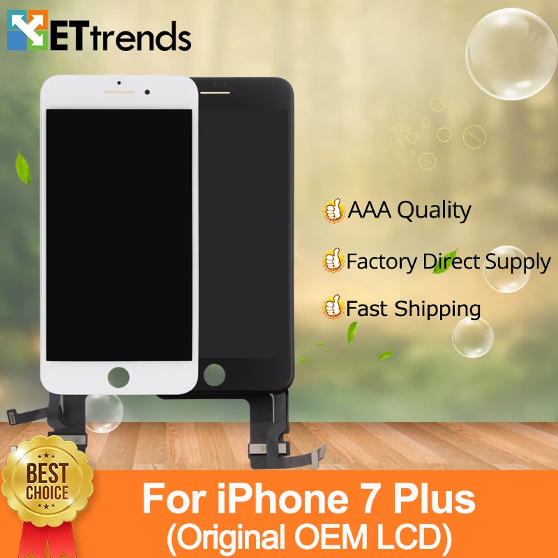 

10pcs/lot Original OEM LCD Display For iPhone 7 Plus LCD Screen Touch Digitizer Glass screen Assembly 100% Tested DHL Free Ship