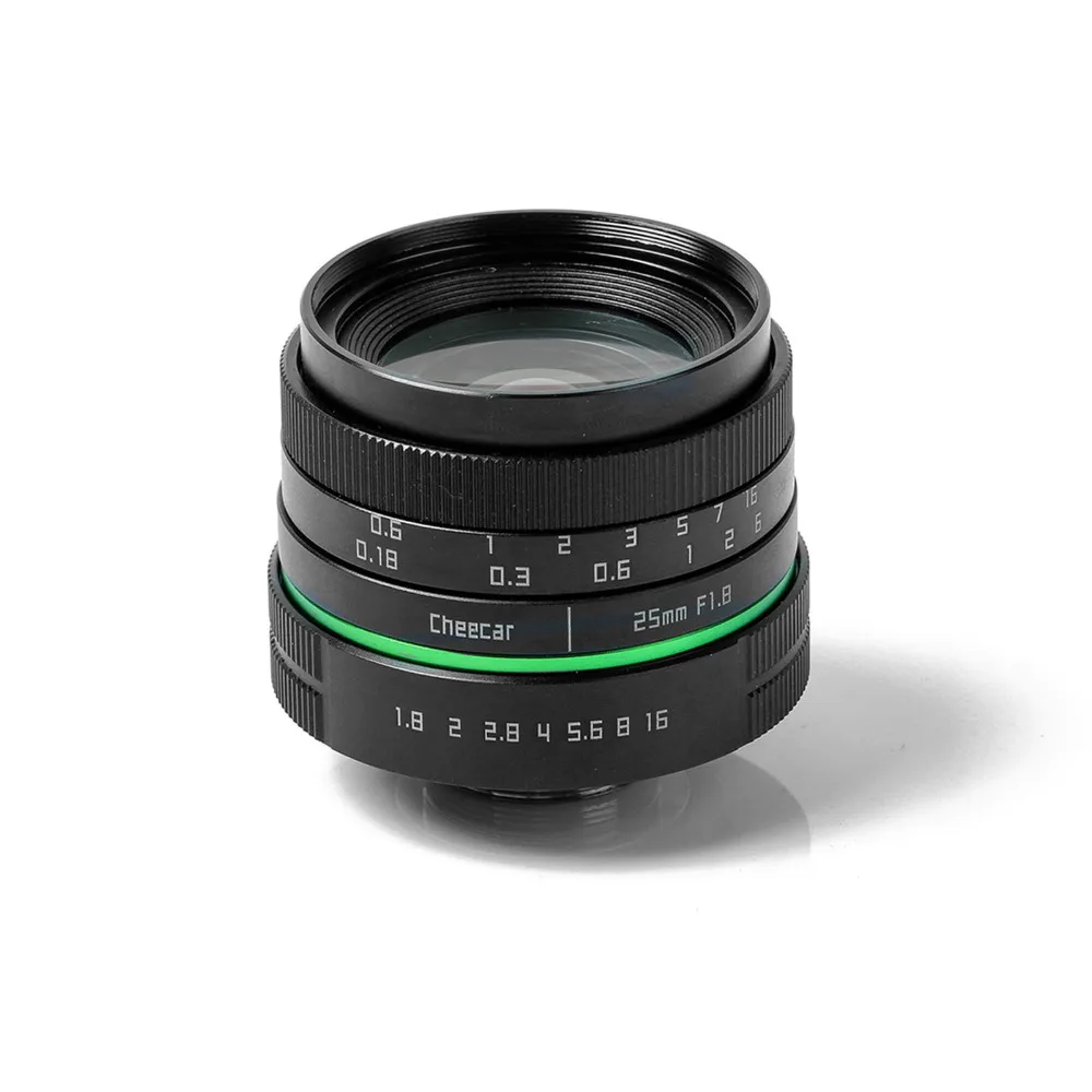 Новый зеленый круг 25 мм F/1 8 ручной фокус с многослойным покрытием APS C объектив