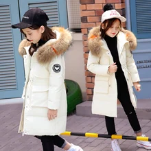 

OLEKID 2018 Russian Winter Children Girl Outerwear Coat 5-14 Years Kids Teenage Down Jacket For Girl Manteau Enfant Fille Hiver