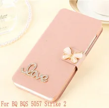 

Flip back skin For BQ-5057 Strike 2 case Leather & silicone stand pouch Capa For coque BQ BQS-5057 BQS 5057 Cover fundas