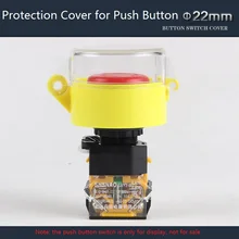 22mm Plastic Push Button Switch Protection Cover Transparent Protective Cover Avoid Wrong Pressing