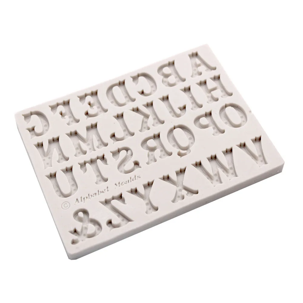 3D столичная силиконовая форма буквы Алфавит шоколадный помадка формы инструменты для украшения тортов из мастики Сахарная паста конфеты формы