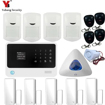 

YobangSecurity Home Alarm WIFI GSM Security System Android IOS APP Control Door 433mhz Door Detector PIR Detector Motion Sensor