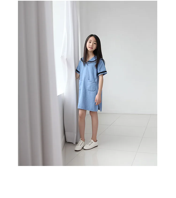 pockets jeans kids dresses for girls children clothing 2017 new spring summer denim big little girls school dresses princess top 5 6 7 8 9 10 11 12 13 14 15 16 years old little big teenage girl denim dresses for girls (5)