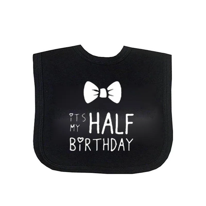 YSCULBUTOL 2 шт./лот двойной детский слюнявчик it's my half birthday больше дизайн унисекс